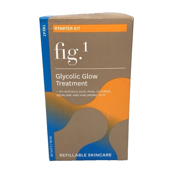 fig.1 Other - Figure 1 Glycolic Glow Treatment Starter Kit Refillable Pump Exfoliator BRANDNEW